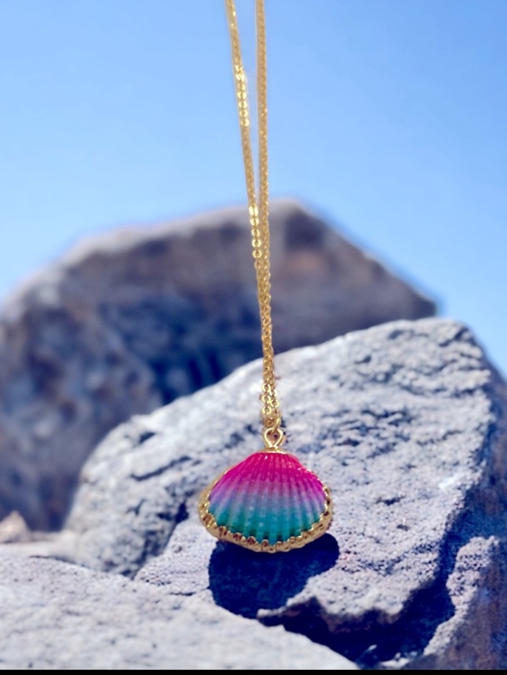 Women’s necklace Seashell and Gold Necklace Nwt